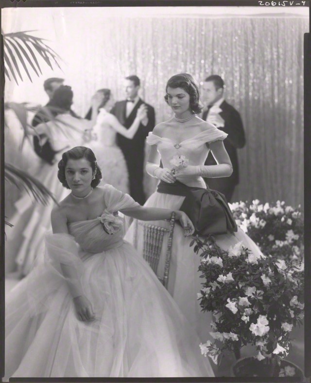 NPG x40312; Jacqueline Lee Bouvier Kennedy Onassis; Princess Lee Radziwill (nÈe Bouvier) by Cecil Beaton