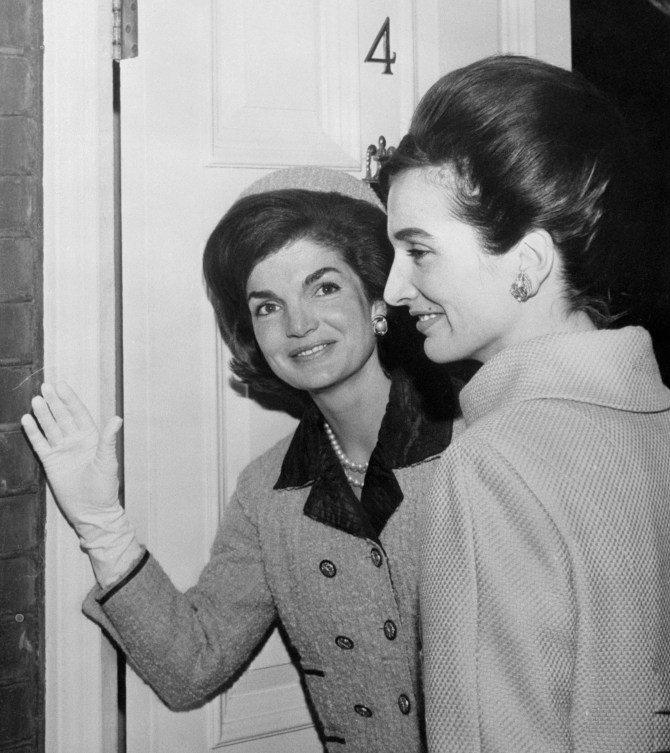 Jacqueline Onassis and Princess Lee Radziwill