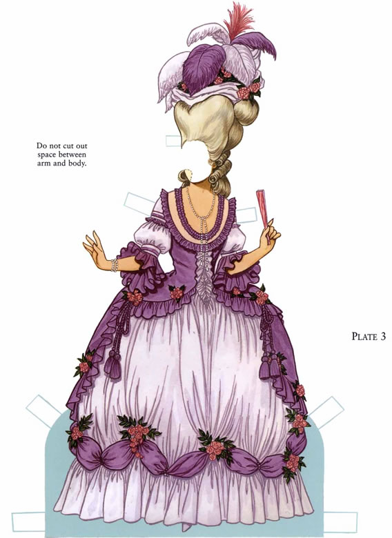 marie antoinette paper doll