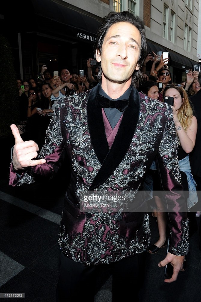 departs The Mark Hotel for the Met Gala at the Metropolitan Museum of Art on May 4, 2015 in New York City.