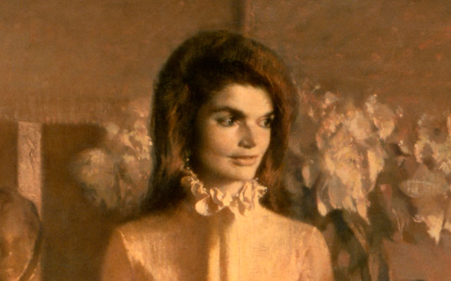 jacqueline kennedy white house portrait close up