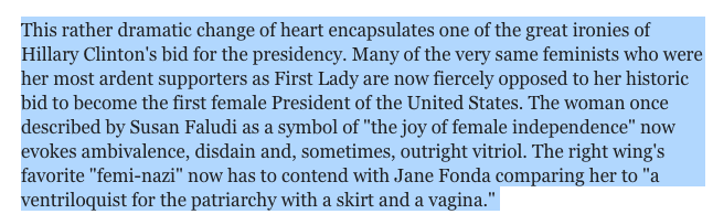 Hillary's "Feminist Problem", CBS News, 15 June 2007