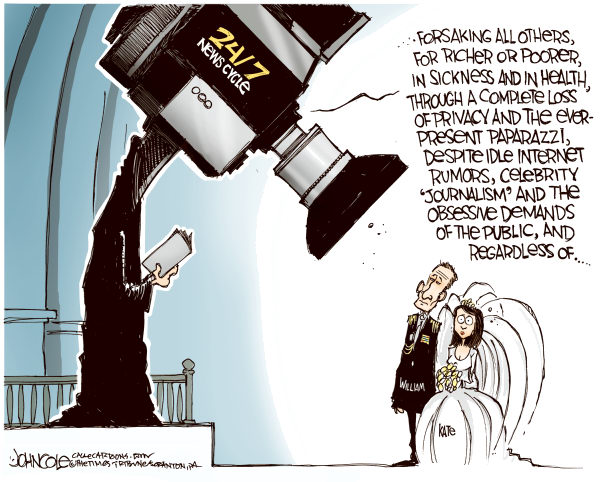 Royal Wedding COLOR © John Cole,The Scranton Times-Tribune