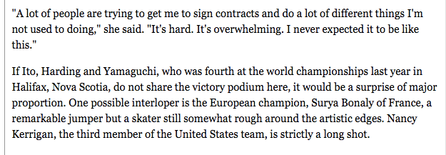 "A Triple Axel With Rippling Effects," NYT, 12 March 1991