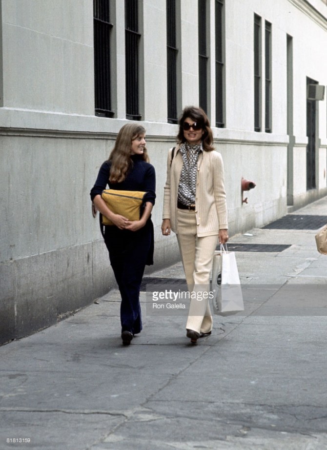 (Jackie Onassis and Caroline Kennedy Walking On 85th Street After Shopping, 5 October 1971, by Ron Galella)