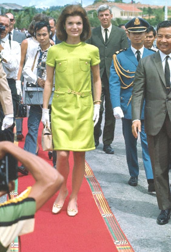 06 Nov 1967, Cambodia --- Jackie Kennedy with Norodom Sihanouk --- Image by © Bettmann/CORBIS