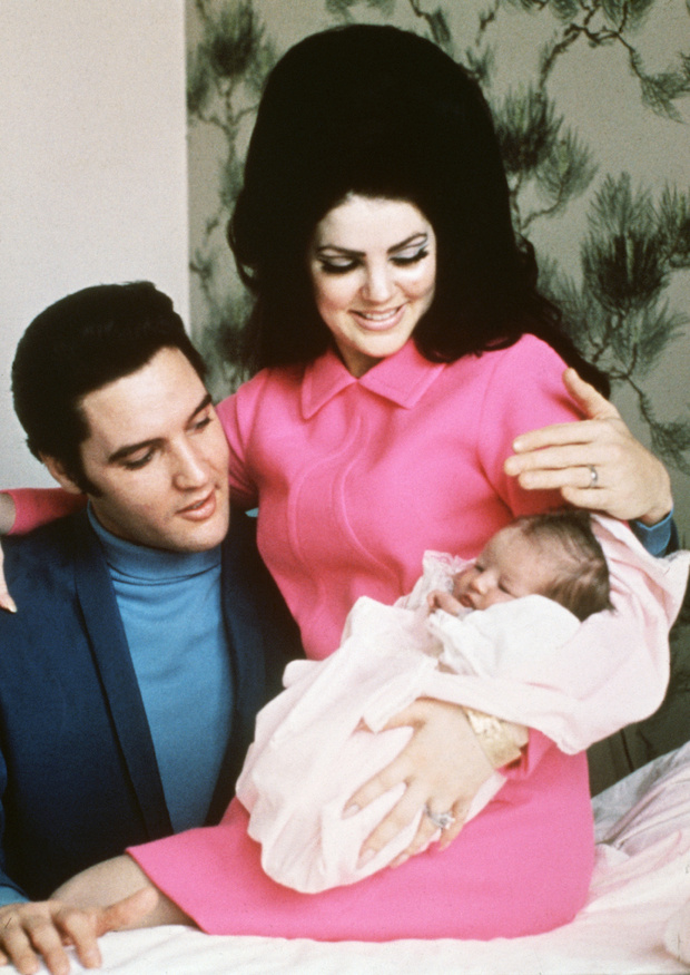 priscilla and elvis presley with lisa marie